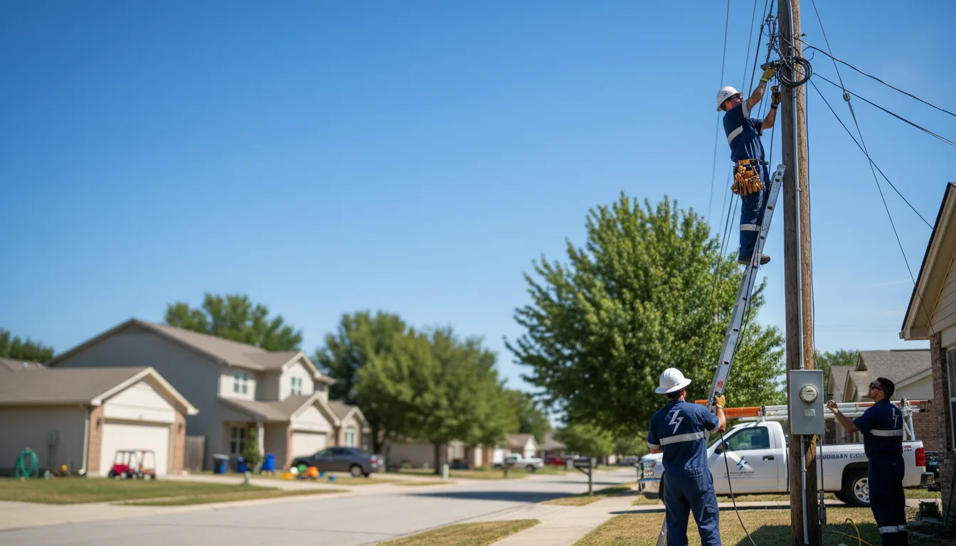 Residential electrician providing installation services in Dodge, ND